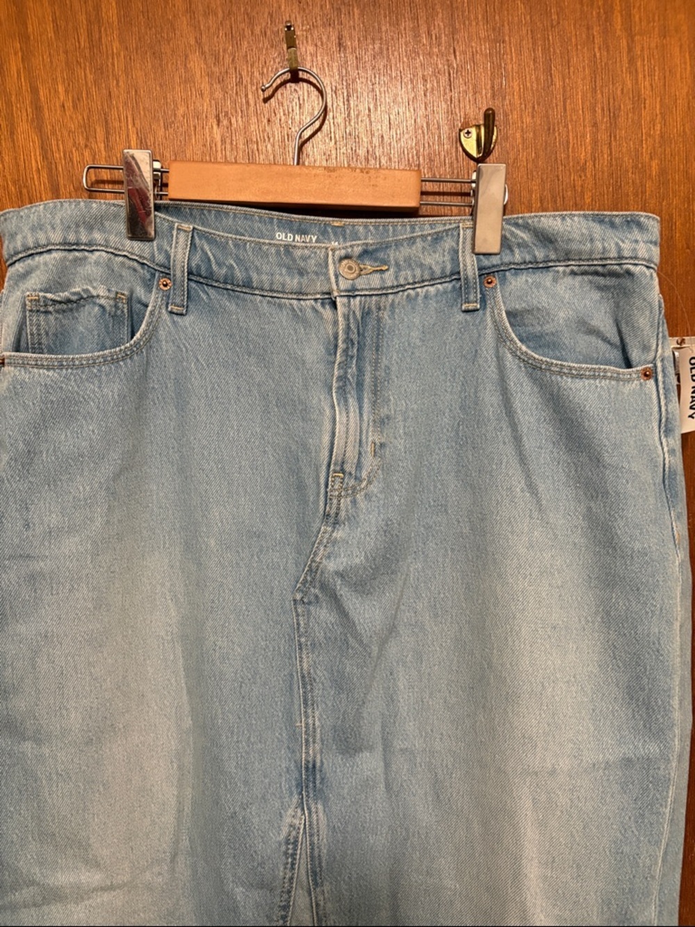 NWT Old Navy Mid-Rise Jean Maxi Skirt - Picture 3 of 11